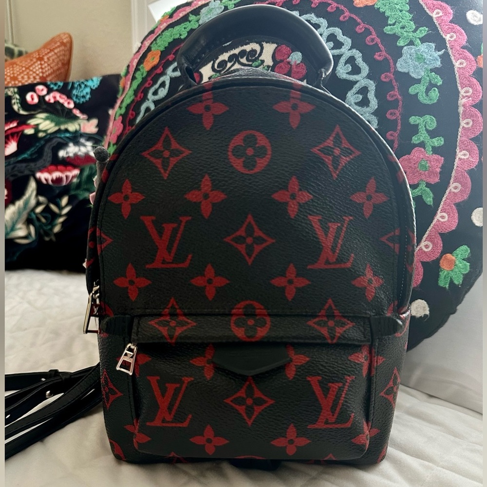 Louis Vuitton Palm Springs Backpack Limited Edition Monogram Infrarouge Mini